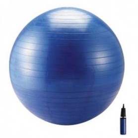 Ballon de gymnastique + pompe Ballon Bleu 75 cm avec pompe