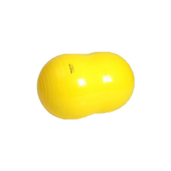 Ballon Cacahuète Physio Roll Jaune / diamètre 55cm